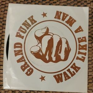 2/$8 GRAND FUNK Walk Like A Man and The Railroad 45 vinyl record